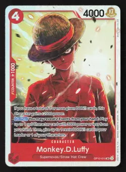 Monkey.D.Luffy SR OP12-015 NM - One Piece TCG - Image 1
