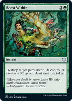 NM-Mint, English MTG Regular Beast Within Commander: Adventures in the Forgotten - Image 1