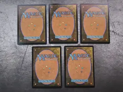 MTG Final Fantasy Darkness Water Fire Wind Earth Crystal Cards Set of 5 Non Foil - Image 2