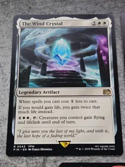 MTG Final Fantasy Darkness Water Fire Wind Earth Crystal Cards Set of 5 Non Foil - Image 3