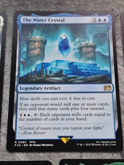 MTG Final Fantasy Darkness Water Fire Wind Earth Crystal Cards Set of 5 Non Foil - Image 5