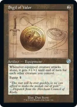 Sigil of Valor (Schematic) -Foil Near Mint MTG - Image 1