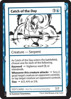 Catch of the Day Mystery Booster 2 Playtest Card NM MTG - Image 1