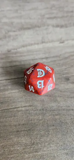 Magic the Gathering MTG Red Deckmasters Spindown Dice - Image 1
