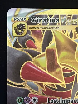 Pokemon Giratina VSTAR 212/196 Lost Origin Gold Secret Rare Holo NM - Image 5