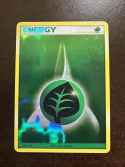 Grass Energy KZB-KJT-LE8 Pokemon TCG League Promo 2006 Acid Wash LP - Image 1