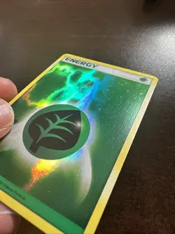 Grass Energy KZB-KJT-LE8 Pokemon TCG League Promo 2006 Acid Wash LP - Image 4