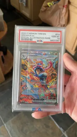 2024 POKEMON TWM EN MASQUERADE #214 GRENINJA EX SPECIAL ILLUSTRATION RARE - Image 3