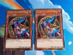 Yugioh 2x Dark Magician Girl MP24-EN009 Quarter Century Secret Rare LP - Image 1