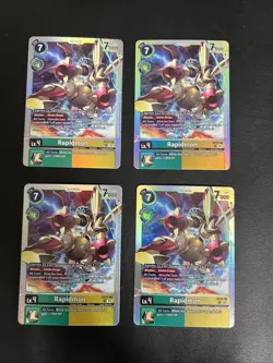 Digimon Card Game: 4 Rapidmon ST17-06 Foil (Four Cards Included) - Image 1