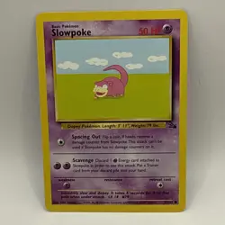 1999 Slowpoke - Fossil Edition - Pokemon Trading Card - 55/62 - HP - Vintage - Image 1
