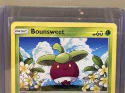 Pokemon Bounsweet 2017 Sun & Moon Base Set 18/149 Common Grass Card LP - Image 3