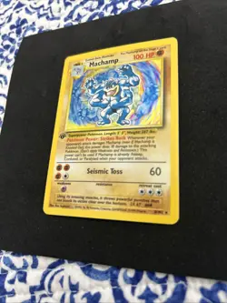 Pokemon TCG Machamp Holo 1st Edition Rare Card Base Set 8/102 - Image 4