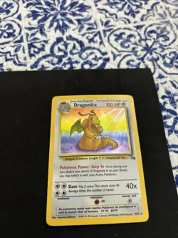 Pokemon TCG Dragonite Fossil Holo Rare Card 4/62 Near Mint/mint Condition - Image 5