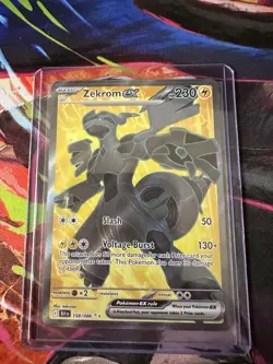 Pokemon TCG Zekrom EX Black Bolt 158/086 Ultra Rare Card SV - Image 1
