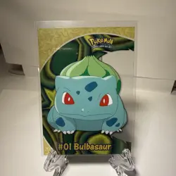 #01 Bulbasaur PC2 Pokemon Topps NM 2000 TV Series 2 Clear Card - Image 1