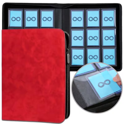 Pokemon Ninetales 9 Pocket Engraved RED Top Loader Binder 252 Cards New - Image 2