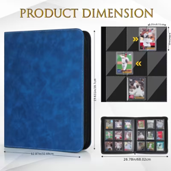 Pokemon Ninetales 9 Pocket Engraved RED Top Loader Binder 252 Cards New - Image 4