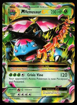 M Venusaur EX 2/108 Holo Evolutions Pokemon Card - Image 1