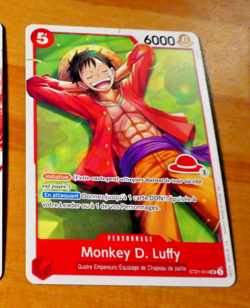 ONE PIECE CARD GAME CARTE LD01 PROMO N° 3 LUFFY ST21-014 SR FR JCC MINT - Image 1