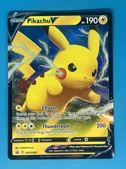 Pikachu V SWSH061 SWSH: Sword & Shield Promo Cards Holo - Image 1
