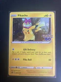 Pikachu - SWSH234 - Pokemon Sword & Shield Promo Ultra Rare Holo Card - Image 1