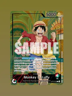 Monkey D. Luffy - French museum promo card - Image 1