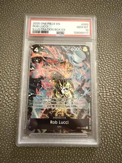 Rob Lucci (Illustration Box EX) OP05-093 One Piece Promotion Cards Foil PSA 10 - Image 1