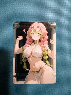 Double Sided Beautiful Waifu Card -Mitsuri- Custom DIY Fan Art Card - Image 1