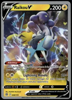 Raikou V 048/172 2023 World Championship LP+ Pokemon Card Shao Tong Yen FREE SH - Image 1