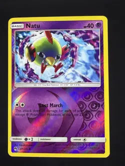 Natu 87/214 - Lost Thunder - Common - Reverse Holo - Pokemon Card TCG - NM - Image 1