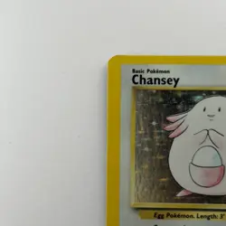 Chansey OC Miscut + Holo Bleed Error Pokemon TCG Misprint Card w Alignment Dot - Image 4
