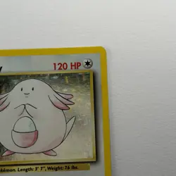 Chansey OC Miscut + Holo Bleed Error Pokemon TCG Misprint Card w Alignment Dot - Image 5