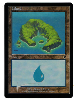 Magic the Gathering MTG Card: Island FOIL 338/350 Invasion! NM - Image 1