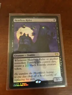 Headless Rider FOIL Magic the Gathering PROMO - Image 1
