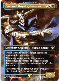 MTG Garland Royal Kidnapper 442 Borderless Final Fantasy Commander NM - Image 3