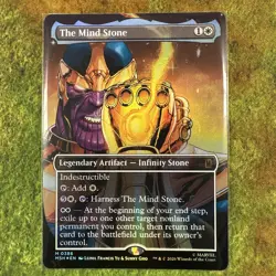 The Mind Stone Marvel Super Heroes Foil Borderless 0386 MTG Thanos - Image 1