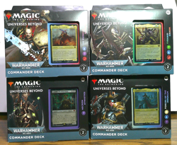 Magic the Gathering Universes Beyond Warhammer 40,000 Commander 4 Deck Set - Image 1