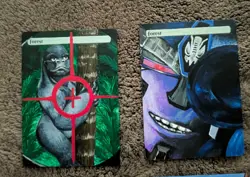 Magic The Gathering MTG Transformers Beast Wars Hand Painted Alters Lands Set - Image 2