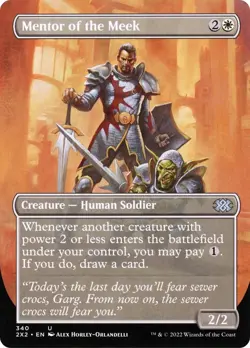 Mentor of the Meek (Borderless) #340 (NM) Double Masters 2022 MTG - Image 1