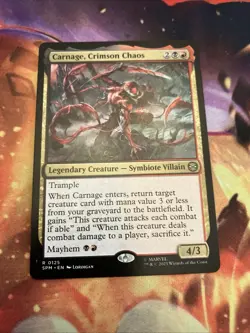 Carnage, Crimson Chaos - 125 - NM - Marvel's Spider-Man - MTG - Image 1