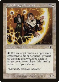 Shieldmage Advocate 22 Common Judgment Magic: The Gathering Foil Near Mint - Image 1