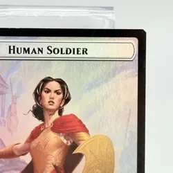 Gold Token 013 Human Soldier Foil Double Sided Theros Beyond Death THB MTG NM - Image 3