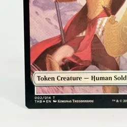 Gold Token 013 Human Soldier Foil Double Sided Theros Beyond Death THB MTG NM - Image 5