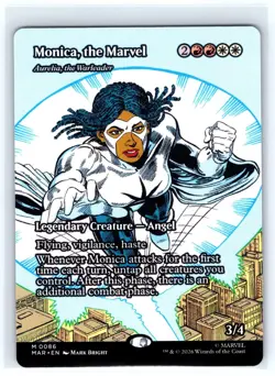 Monica, the Marvel - Aurelia, the Warleader (Borderless) 86 Marvel MTG NM - Image 1