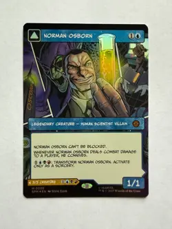 MTG Norman Osborn SPM 0220 Foil Borderless – Marvel’s Spider‑Man – NM - Image 1