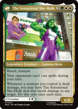 Jennifer Walters Marvel Super Heroes Regular, MTG Magic the Gathering. She-Hulk - Image 2