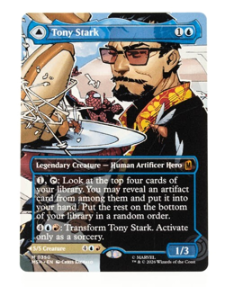 Tony Stark The Invincible Iron Man Marvel Super Heroes 0350 Mythic MTG Border - Image 1