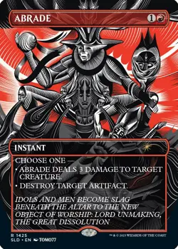 Abrade #1425 *Foil* (NM) Secret Lair Drop Series MTG - Image 1
