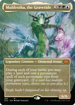 Muldrotha, the Gravetide (Borderless) #384 *Foil* (NM) Double Masters 2022 MTG - Image 1